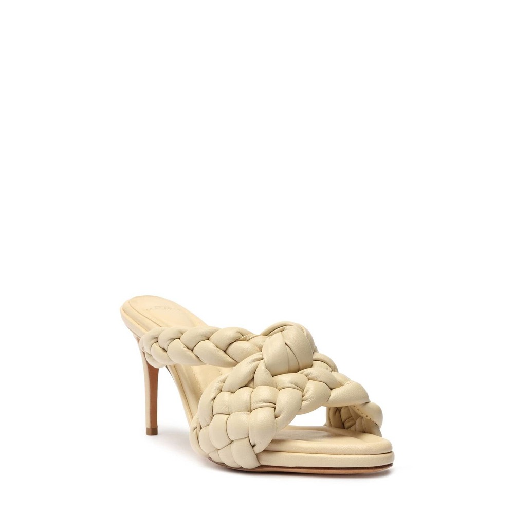 Alexandre Birman Women's Carlotta Slide Sandal in Eggshell Size EUR 39.5 US 8.5
